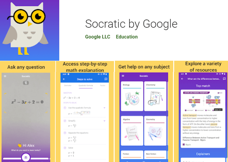 Socratic by Google App for Android and iOS Best Educational Mobile App